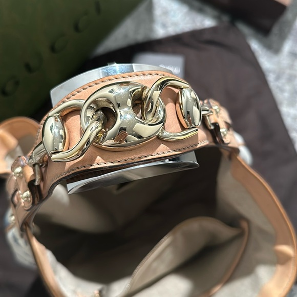 Vintage Gucci Flora Wave Hobo Bag w/ Horsebit Shoulder Detail - Picture 4 of 14